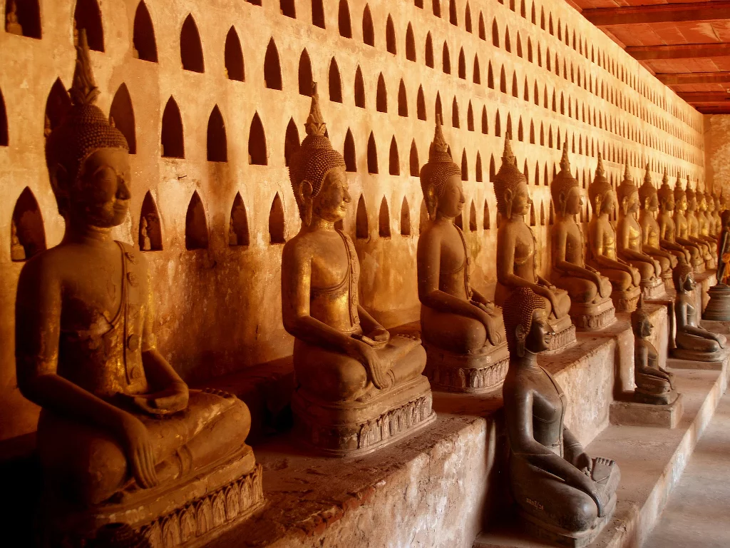 Il tempio di Wat Si Saket a Vientiane