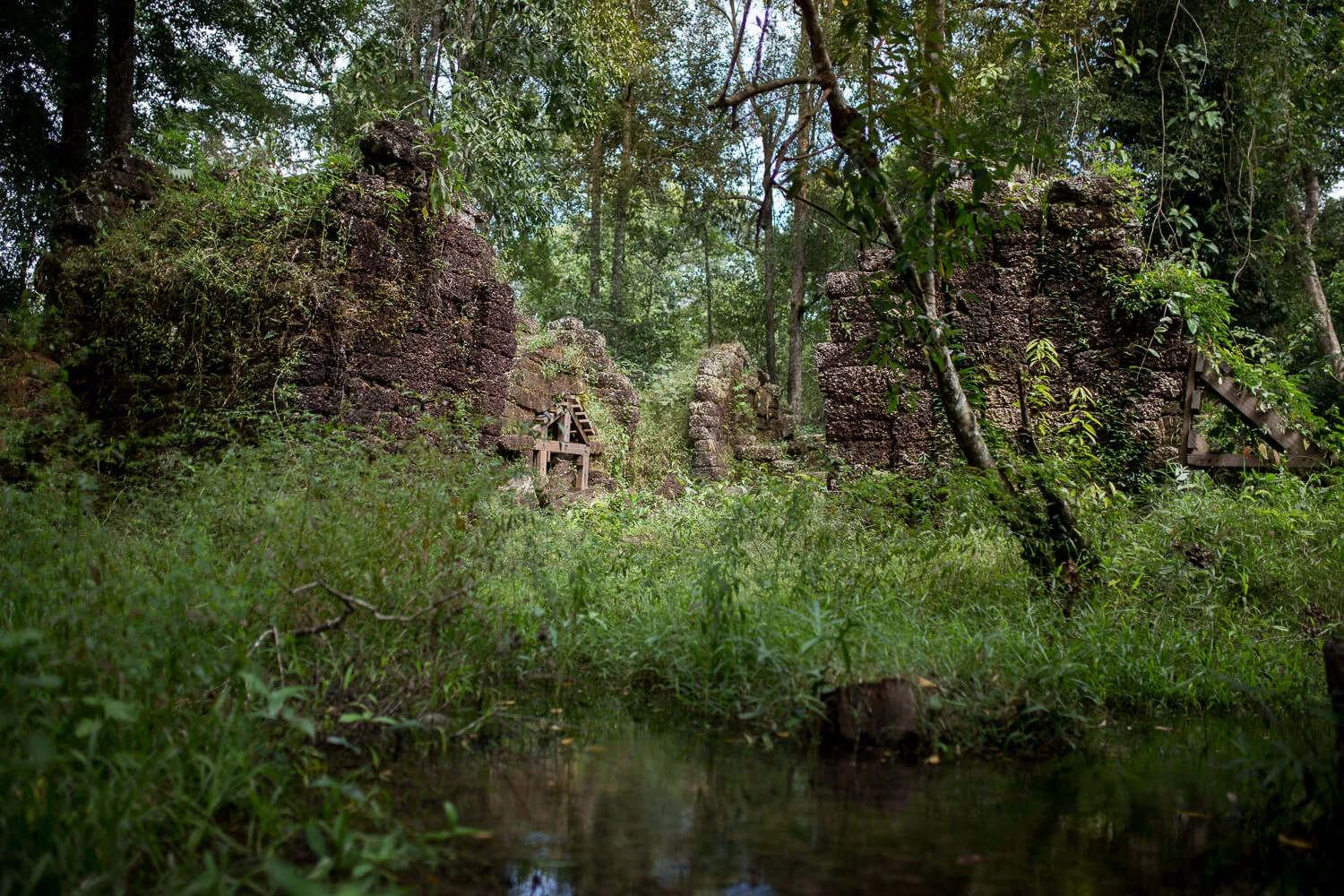 Ruins of Mahendraparvata, in the Phnom Kulen National Park, in Cambodia