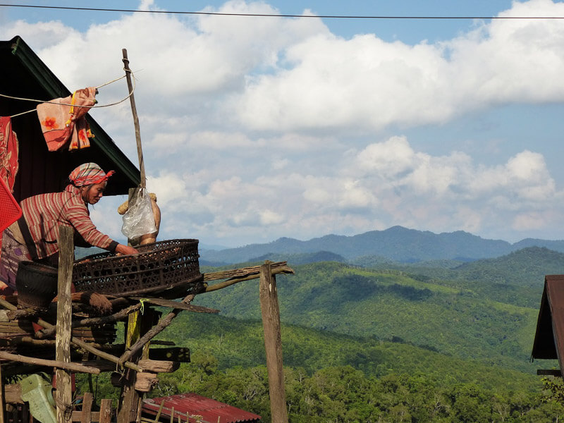 Hill tribe village Laos