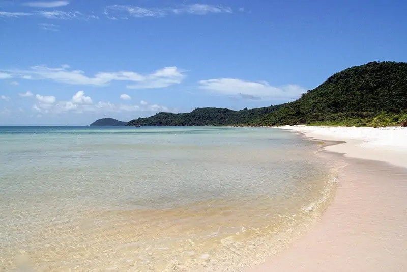 Bai Sao beach, una delle spiagge più belle dell'isola di Phu Quoc, in Vietnam