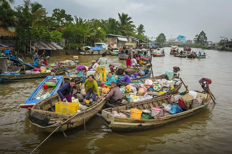 Mercato galleggiante sul Mekong -  Cần Thơ