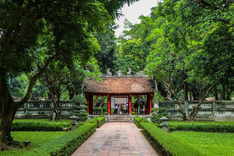 Il Tempio della Letteratura di Hanoi, nel Vietnam del Nord