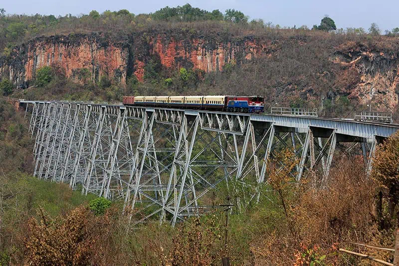 The Gokteik Viaduct is one of the most iconic Myanmar's landmarks